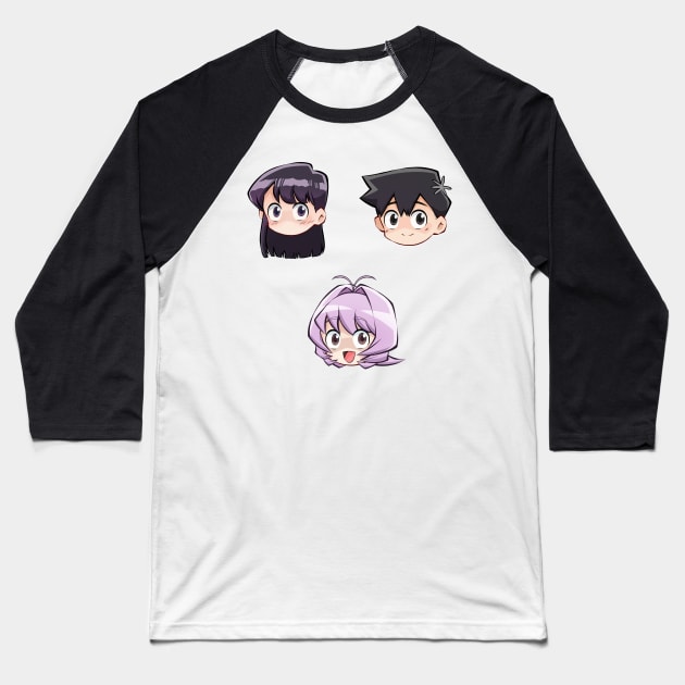 Komi-san wa, Komyushō Desu Baseball T-Shirt by HeyMrDeath